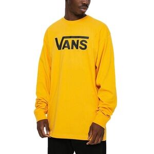 Vans‎ Classic LS Tee - Golden Glow/Black, Size M, NWT, Unisex